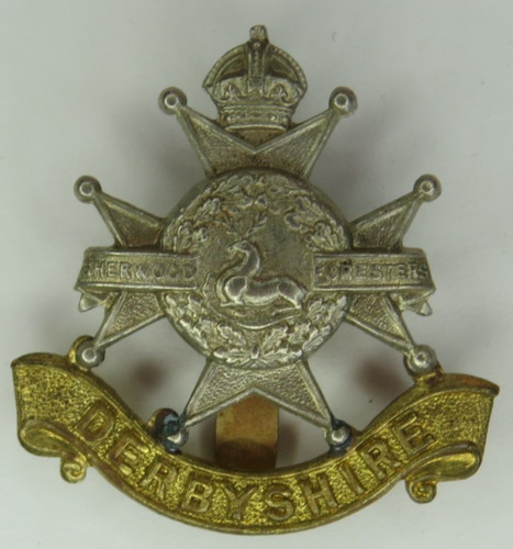 Cap badge the sherwood - badge.,