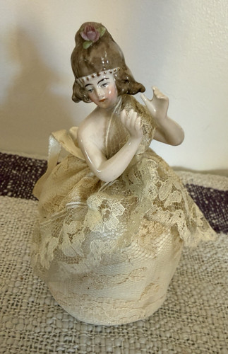 Antique pincushion half doll - /,