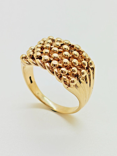 9ct yellow solid gold - solid, row