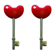 2 PACK NKS RADAR KEY Disabled Toilet Bathroom Door Access Braille Turn Pub Cafe