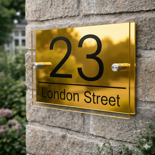 Personalised house sign - sign, door