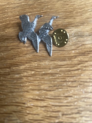 Pewter pin badge flying - pewter,