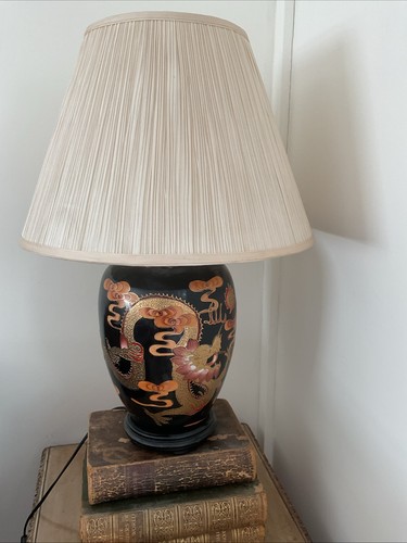 Large vintage oriental lamp - vintage,