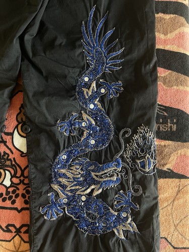 Black maharishi embroidered - maharishi,