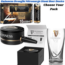 Guinness Draught Nitrosurge Stout Beer Cans/Device/Gravity Pint Glas Perfect Pub