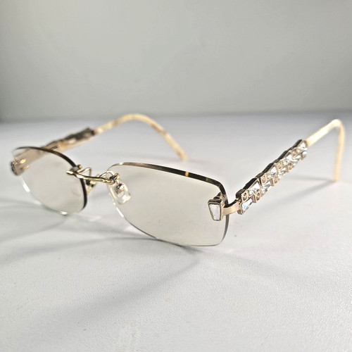 Vintage rimless crystal - rimless,