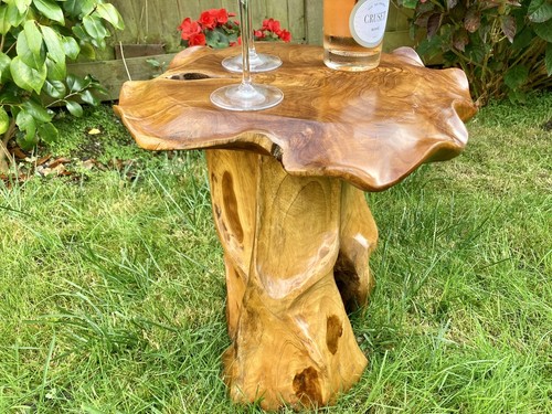 Hand carved ornate - 45cm, teak