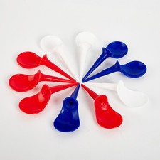 10pcs Plastic Anti-Slice Golf Tees Chair Shaped Tees 85mm Golf Tees Ball Na=s=