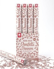 Rose Gold 80cm Confetti Cannon x12