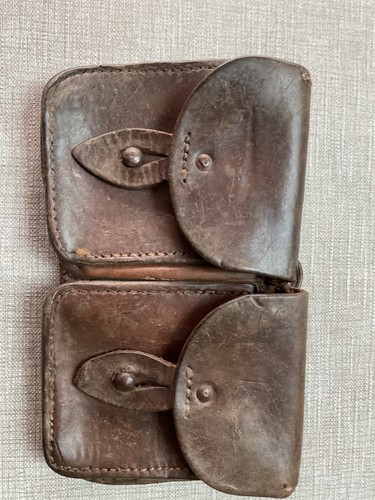 Ww1 british leather ammo pouch - ww1,