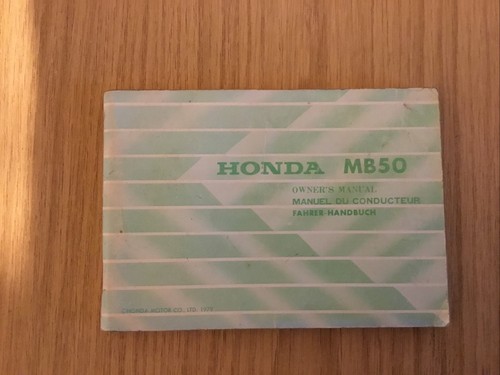 Honda mb50 owners manual - honda,