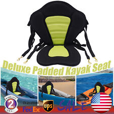 Deluxe Padded Kayak Seat Fishing Boat Canoe Seat Accessories with Storage Bag