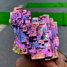 213G Colorful Aura Quartz crystaTrtanium Bismuth silicon cluster Rainbow
