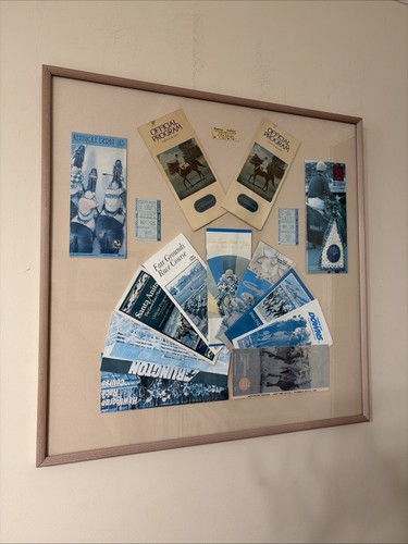 Vtg framed derby racing - framed,
