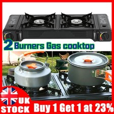 Portable Double Burner Gas
