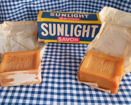 Vintage sunlght zeep soap bars - zeep,