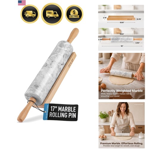 Inch marble rolling pin - marble,