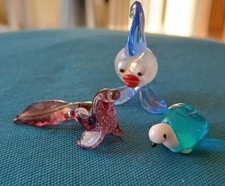 Vintage Mini Glass Seal Turtle