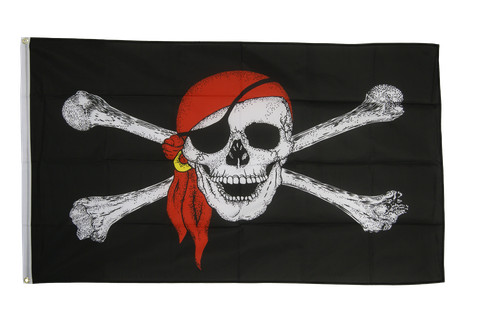 Pirate flags large x - pirate, 5