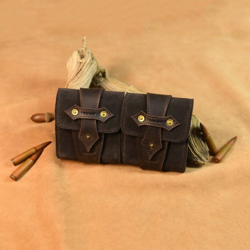 Leather ammo carrier - carrier, pouch