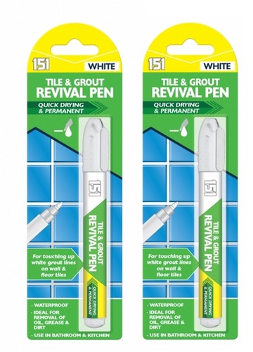 Tile grout whitening pen - grout,