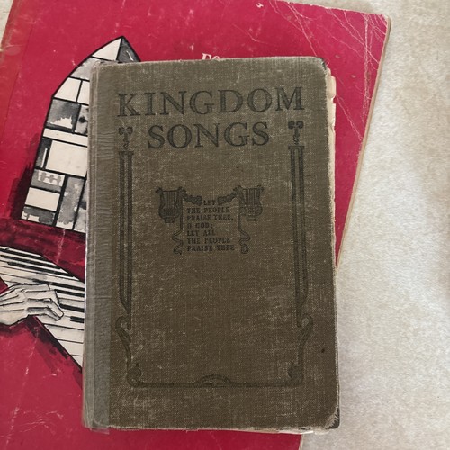 1915 hymnal book kingdom songs - book,
