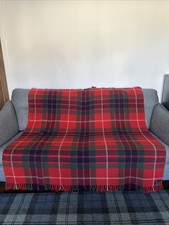 VTG red Fraser tartan travel