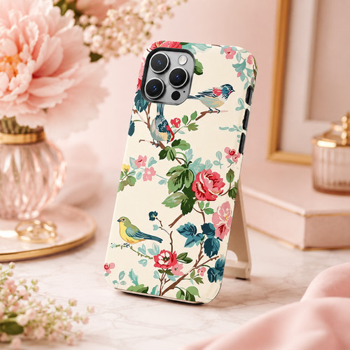 Vintage floral bird tough - vintage,