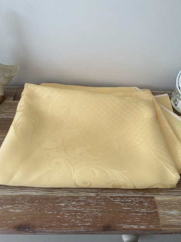 Vintage terylene large yellow - terylene,