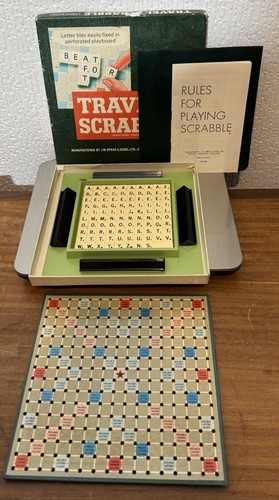 Vintage travel scrabble - vintage,