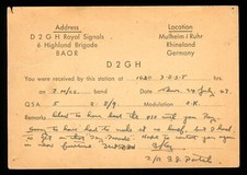 1 x QSL Card Radio Germany