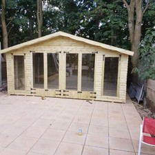 14x10 summer house Log lap T&G
