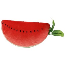 Lifelike Watermelon Slice with Faux Leaf Realistic Watermelon Slice Fake Fruit