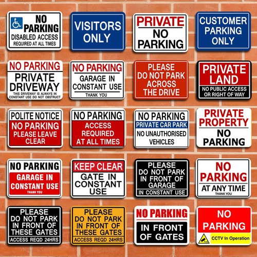 Parking metal sign - sign,