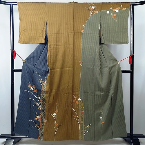 Vintage japanese silk kimono - vintage,