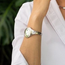 Estate Georg Jensen Stainless Steel 33mm Manual "Vivianna" Watch by Vivianna Tor