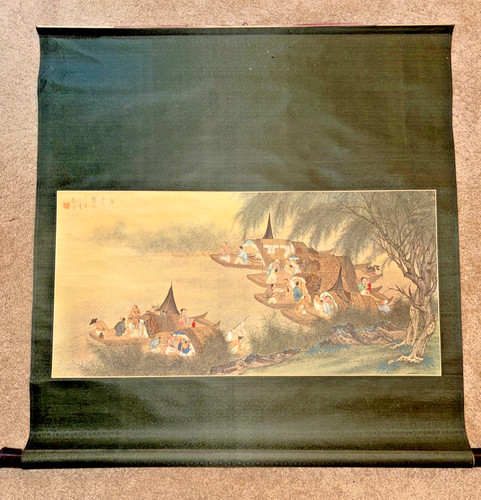 Chinese silk scroll hand - scroll,