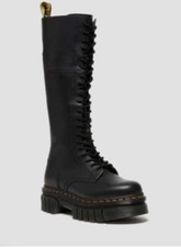 Audrick 20-Eye Leather Knee High Platform Boots