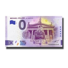 0 Euro Souvenir Banknote Michael Collins 100th Anniversary Ireland TEAS 2022-2