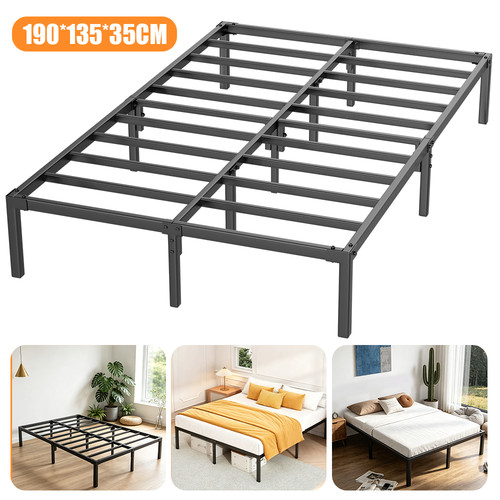 Large strong double bed - large, metal