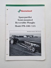 KVERNELAND PB-100/115 SEMI-MOUNTED PLOUGH PARTS CATALOGUE
