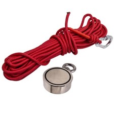 120kg Fishing Magnet Recovery Pulling Lifting Kit Fishing Treasure Hunting