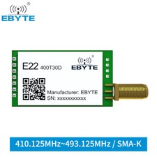 LoRa 433MHz 22dBm Wireless Module TTL UART Level E22-400T30D EBYTE 5km LongRange