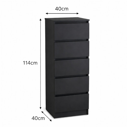 Narrow tallboy chest - tallboy, of