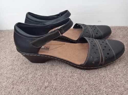 Clarks ladies smart black - smart,