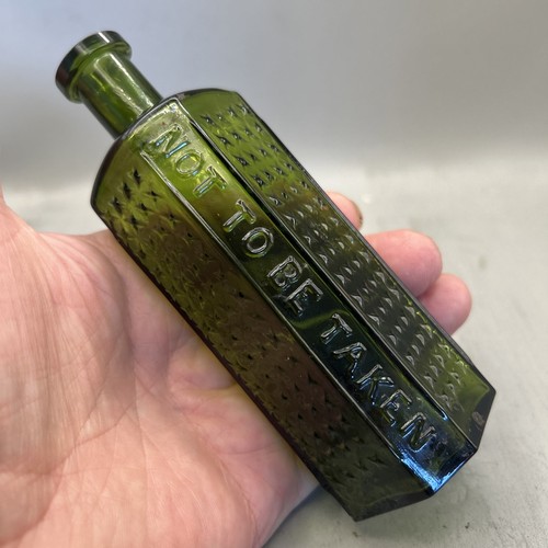 Rarer victorian coffin shaped - coffin,