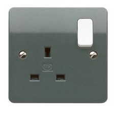 MK K2757GRA 1 Gang 13 Amp DP