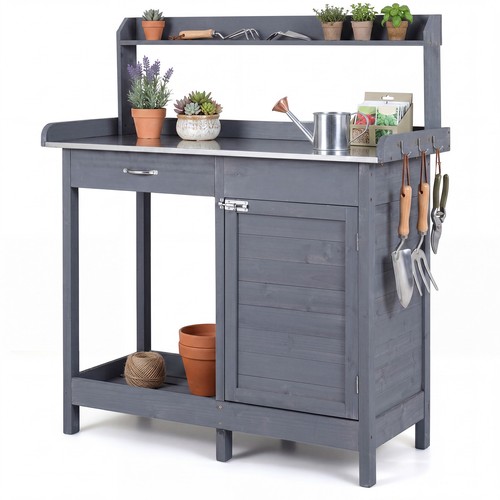 Garden potting bench table - garden,