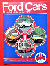 1976 FORD CARS Brochure -JPS Capri Escort Cortina 2000E Granada Ghia Coupe MINT!