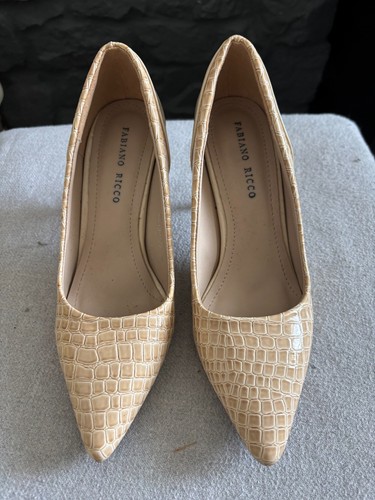Fabiano ricco nude beige croc - nude,